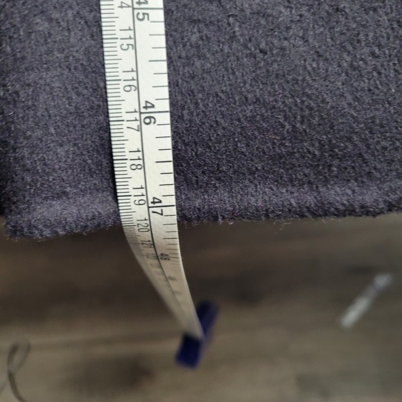 Reiss Bridget Wool Blend Blindseam Coat Black Waist Tie Size 12 Classic Designer - Picture 6 of 12